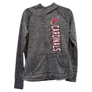 Arizona Cardinals Full Zip Hooded Jacket, Size Small